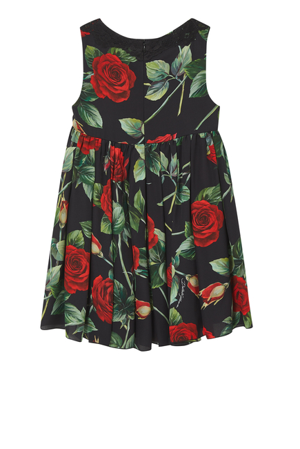 Rose Print Dress